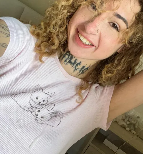 Thumbnail Cute Baby T-Shirt Covered in Semen: A Unique Look | dreamfairyy