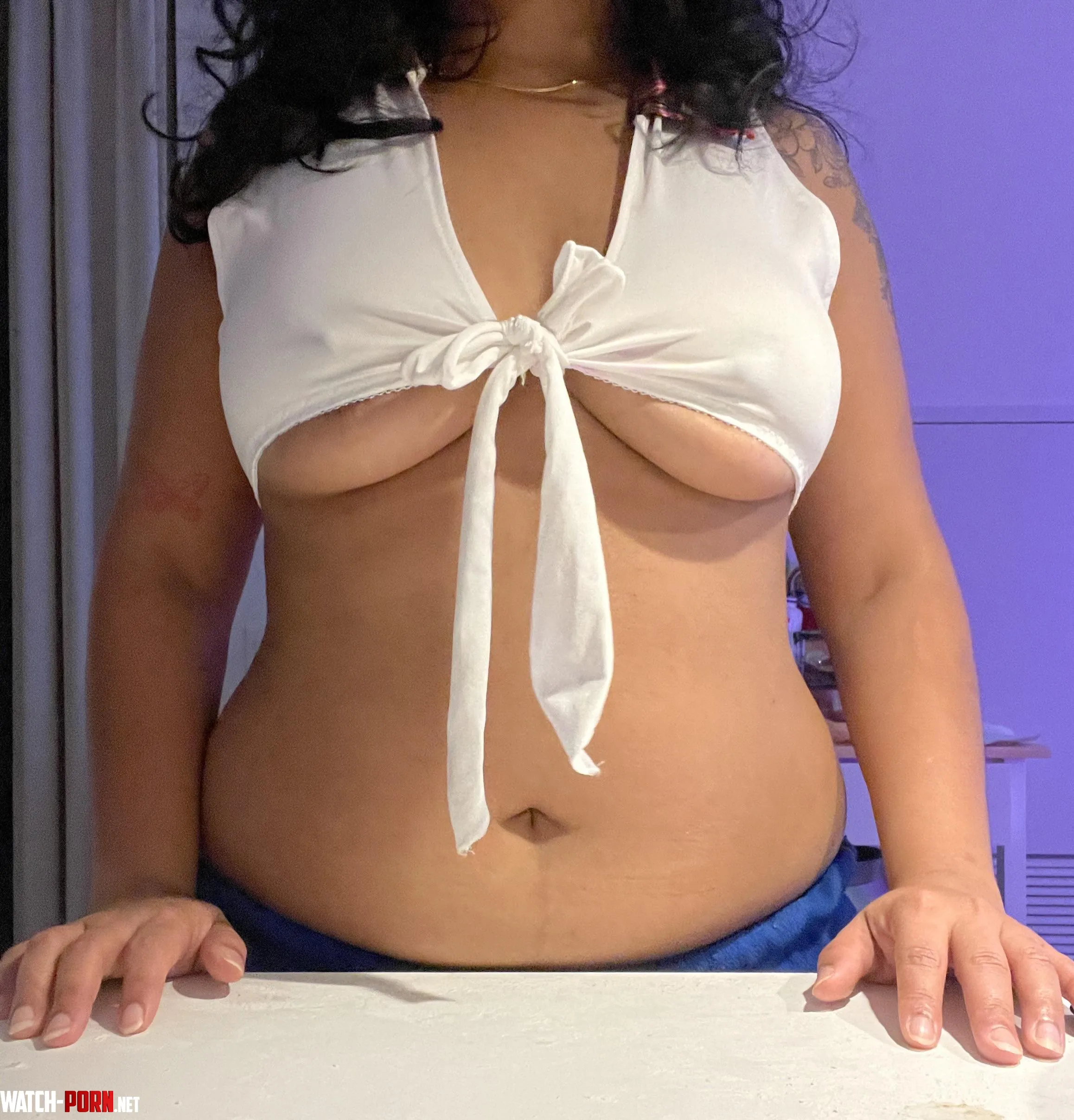 Anyone into underboob  lick it or bite it I prefer a little bite hehe F by KimyDoesThings