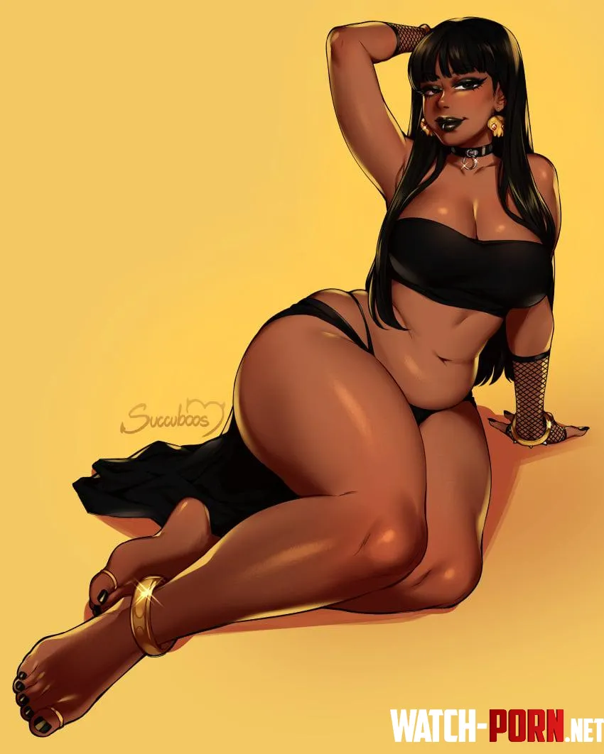 Thick Chel showing off succuboos by Caleb_51