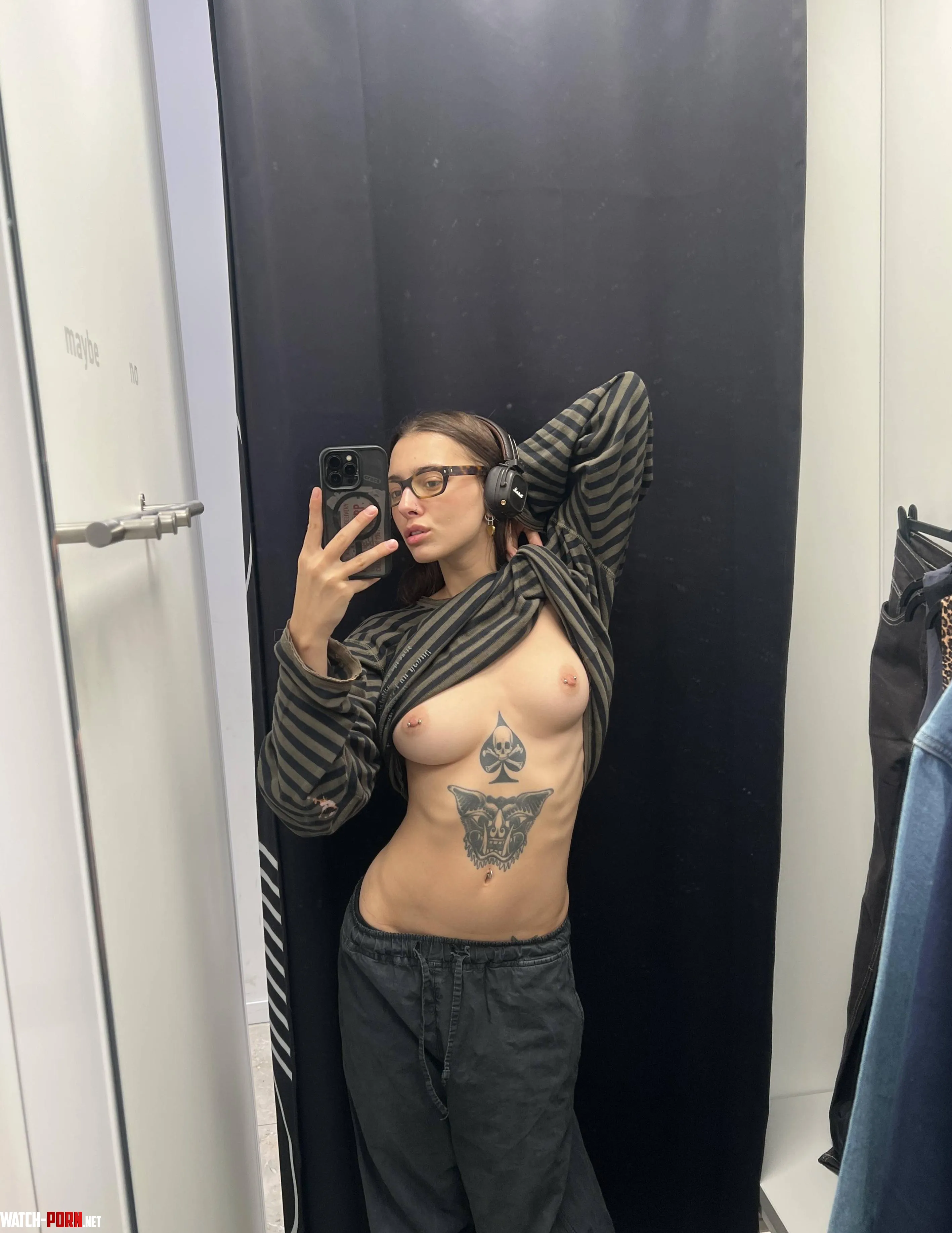 when I go shopping I take selfies in the dressing rooms by Lovely__Punk
