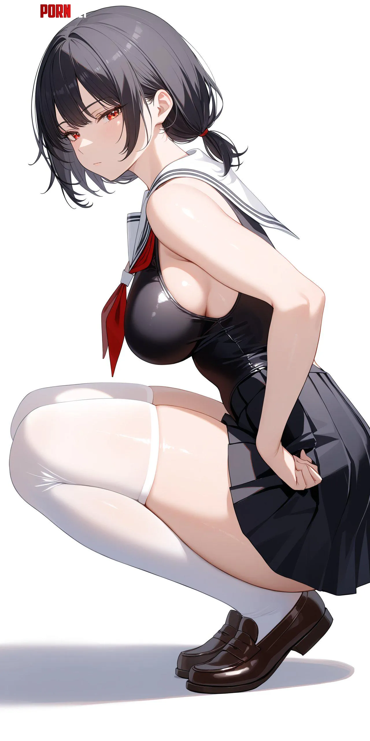 Black Sailor Uniform  by CheetahSperm18