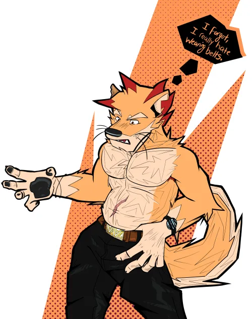 Thumbnail BorkingAce's OC Dog Dude: A Furry Belt Lover's Tale