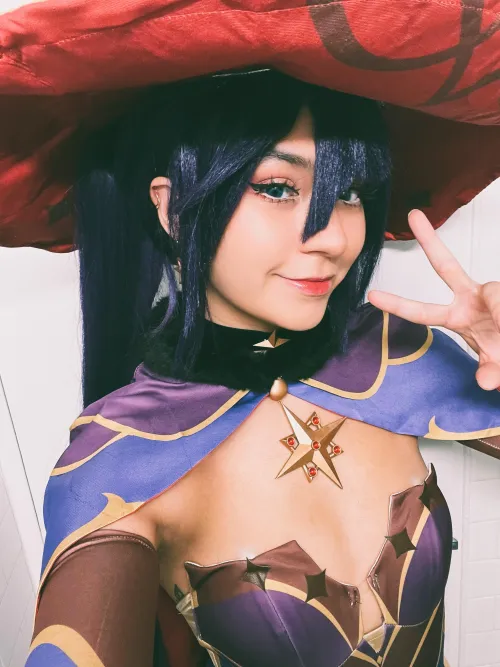 Thumbnail PearllhimePlayful Unveils Mona Cosplay - Genshin Impact Delight