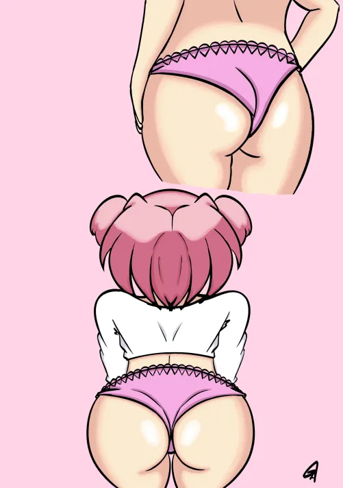 Thumbnail Natsukis ass Art by me My twitter is below  by theblueguy05