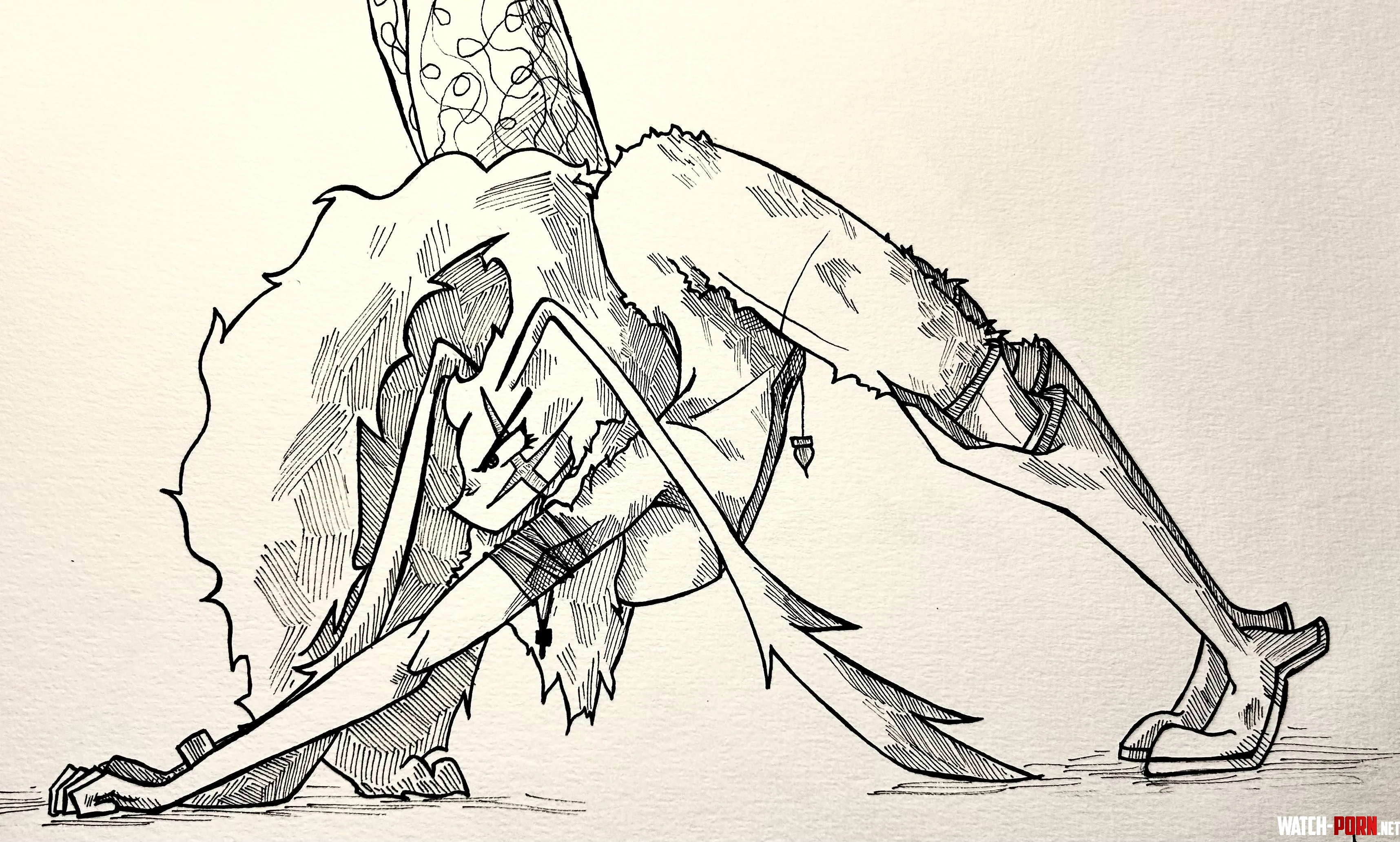 Yoruichi Pose is Hard to Draw  by JusBuddyR