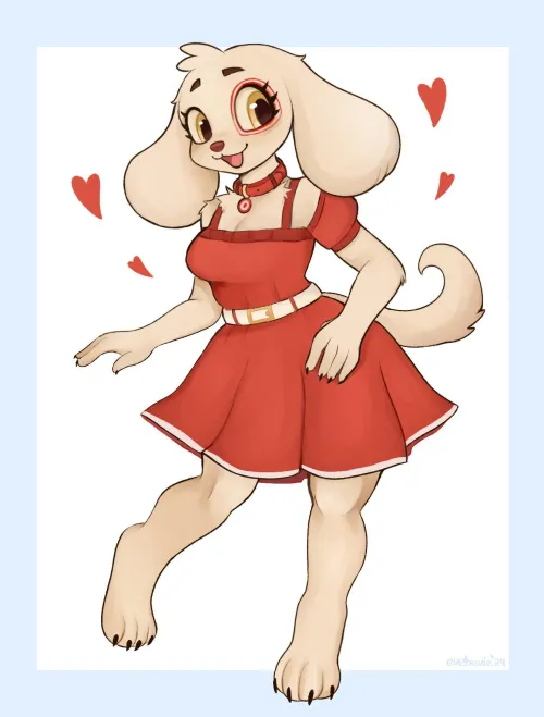 Thumbnail Discovering the Cute Target Dog - evebevie's Creations | yiff