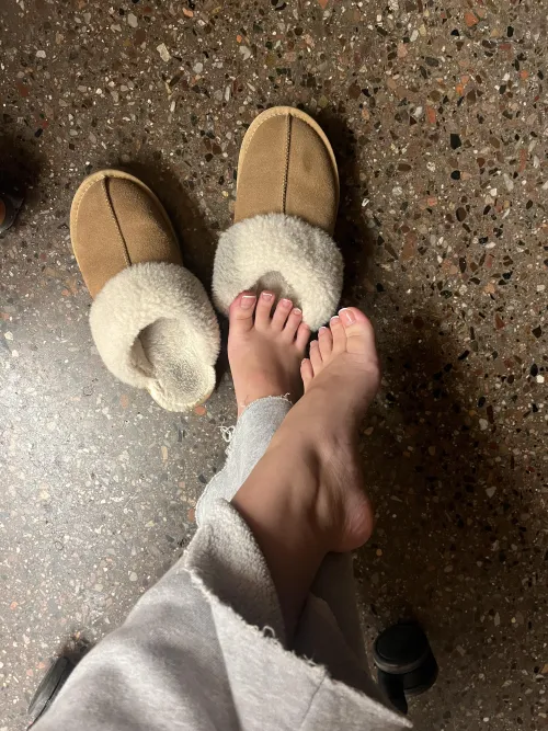 Thumbnail Feet at the Desk: Ok-Shift-8120's Provocative Display
