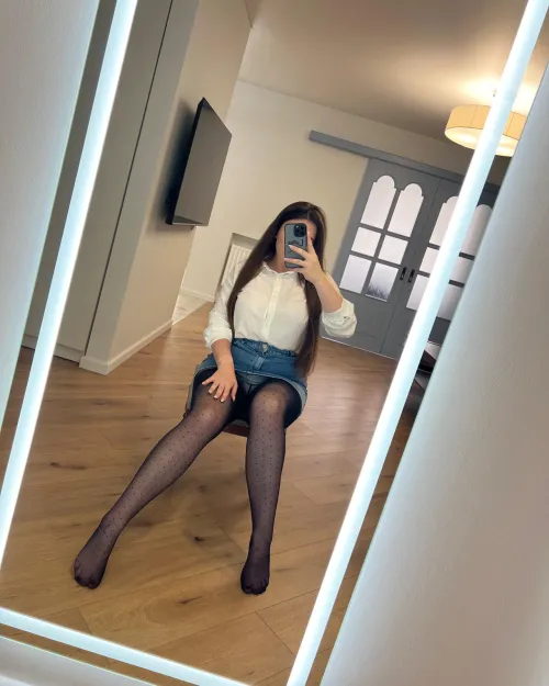 Thumbnail Captivating Combo: Polkadots and Long Legs | AlinaRoseModel