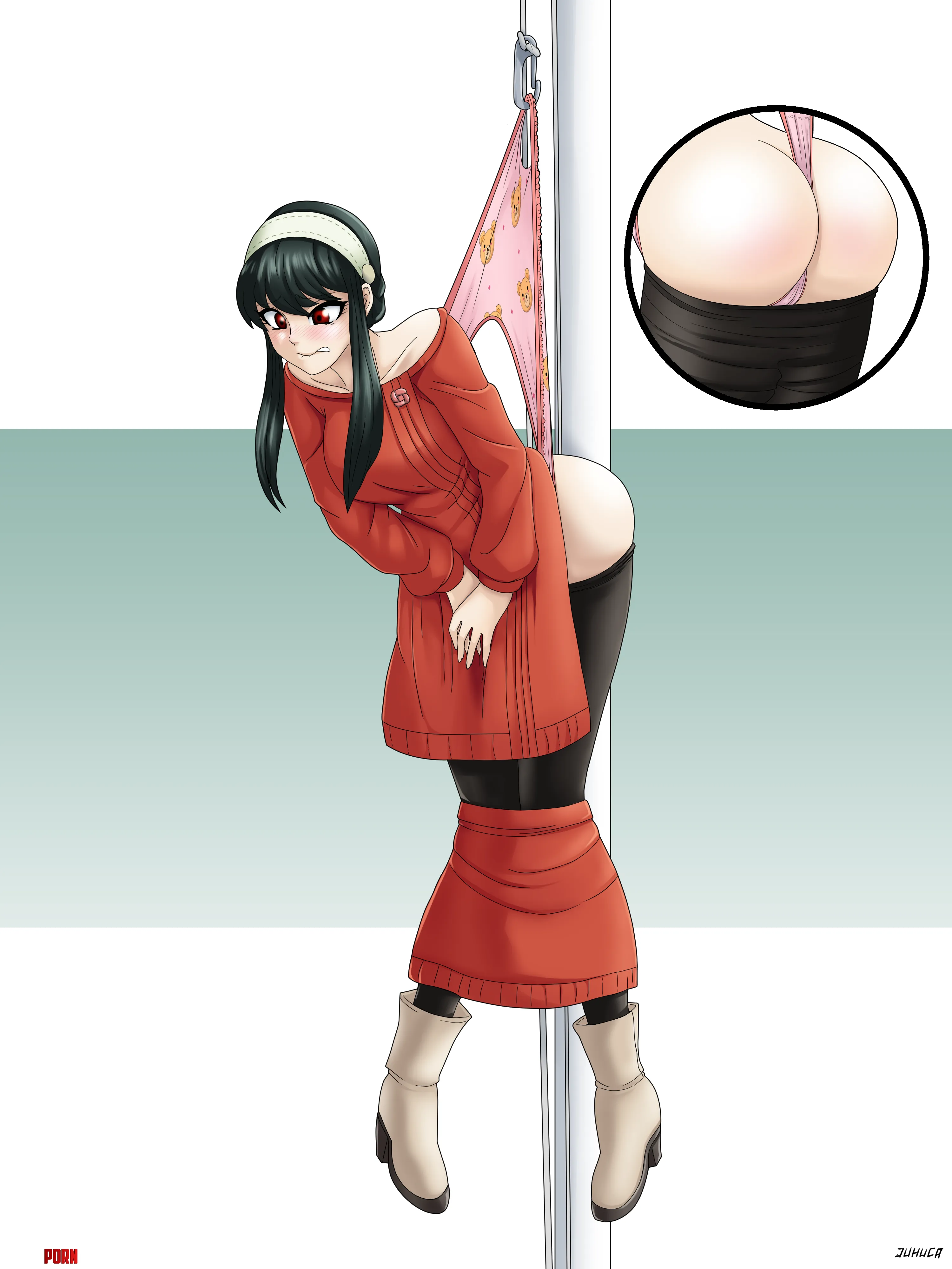 How could she let this happen Yor thought to herself She was the Thorn Princess defeated and publicly humiliated She just hoped her panties would rip and let her down before Loid saw her like that by WiddleDiaperGurl