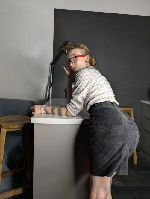 Thumbnail Risk in the Office - Secretary's Daring Move by Lordeniii