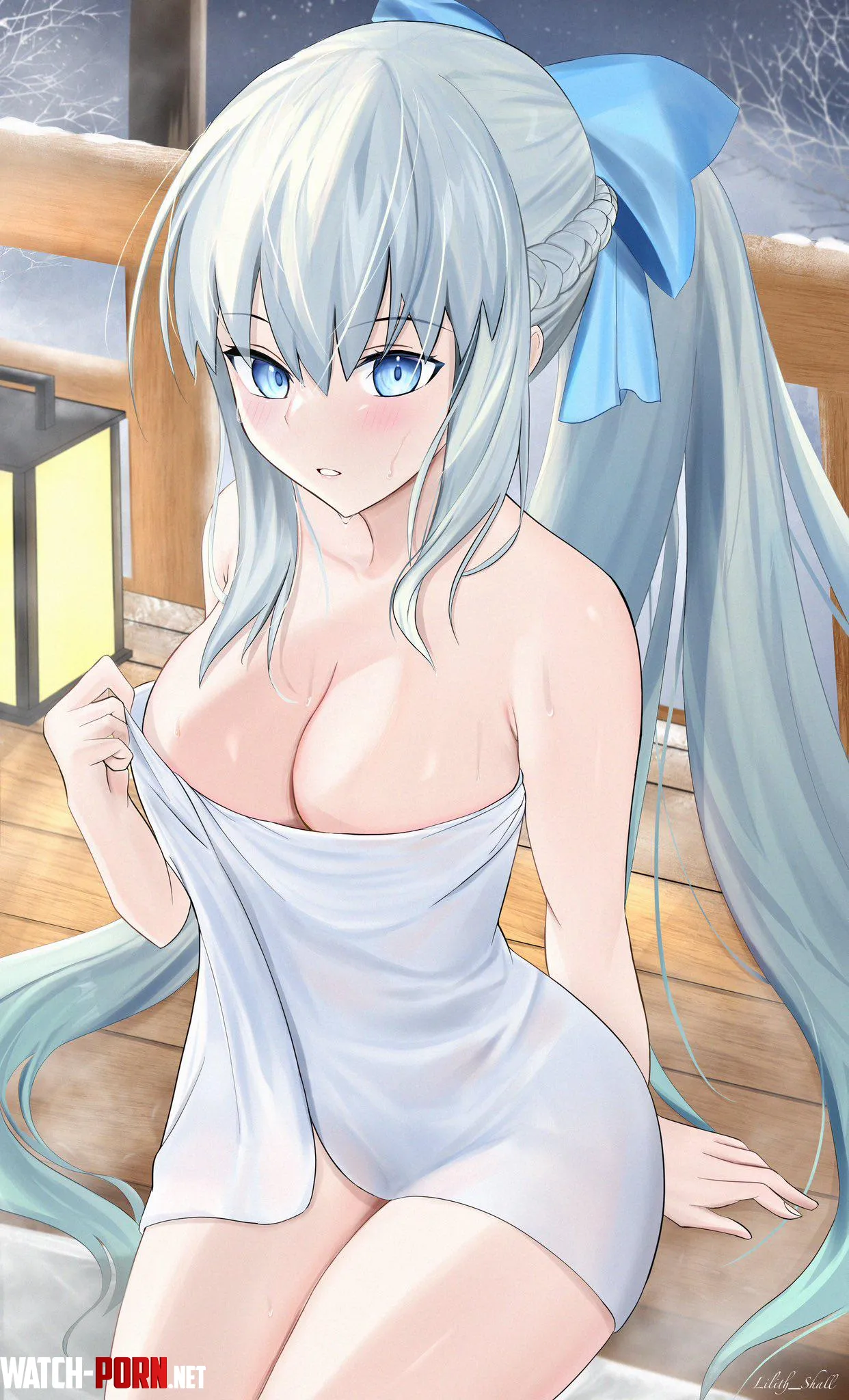 Morgan on onsen by DavionMirana