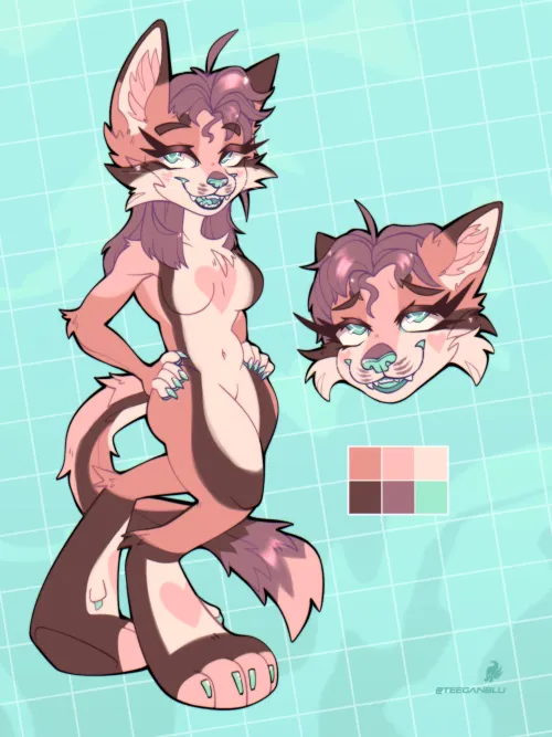 Thumbnail Teeganblu's Unique Character Design: A Must-See in Furry Community