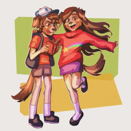 Thumbnail Sibling Bond: Unveiling Dipper and Mabel by furrietime