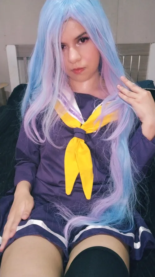 Thumbnail Sawcosplay as Shiro from No Game No Life | cosplaygirls