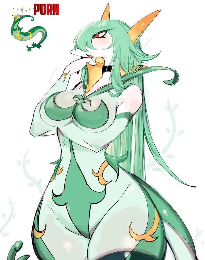 Goth Serperior isnt something I knew I needed until now usa37107692 by a_burner_account_lol