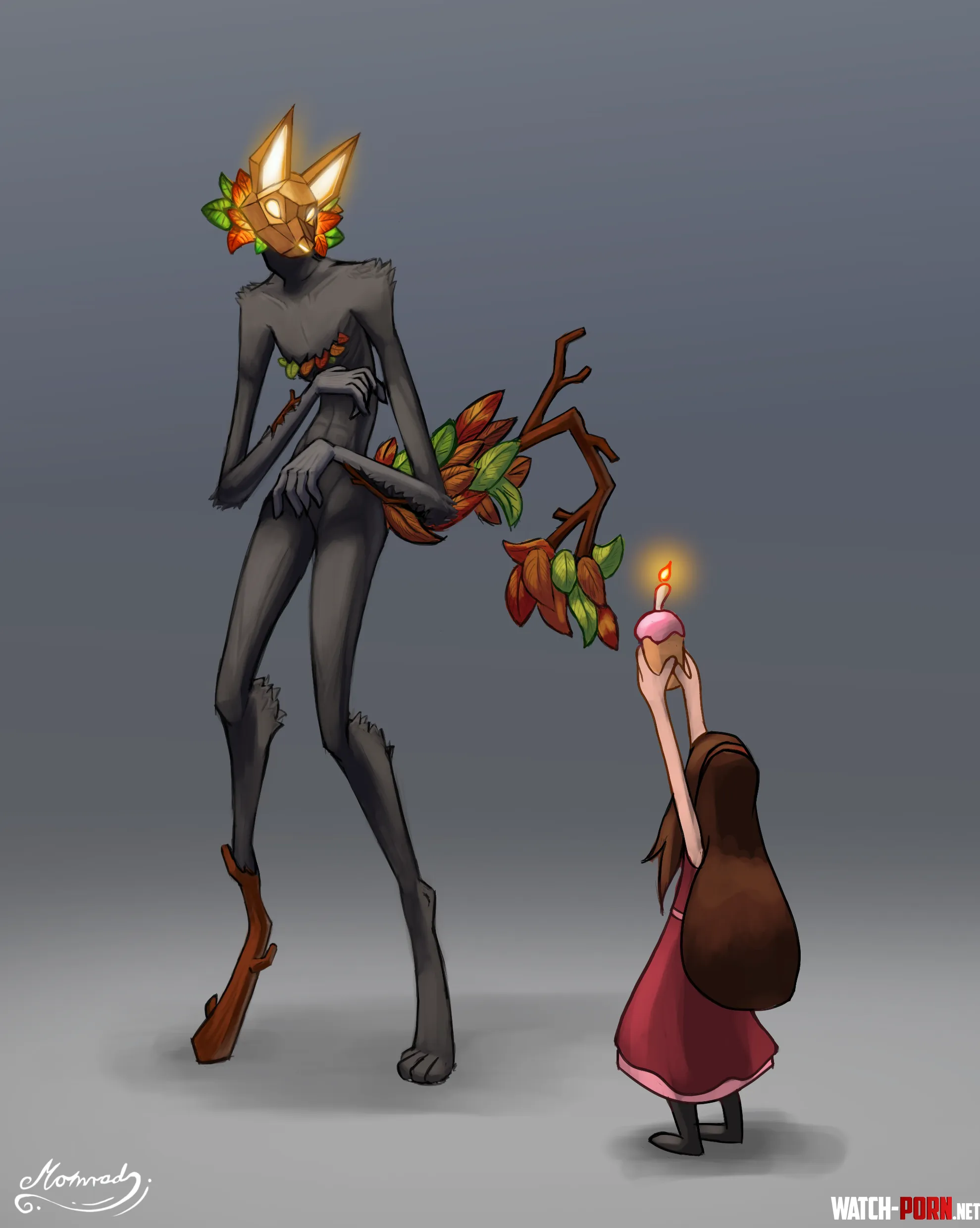 Lanky mask creature by Momrad_Grodalon