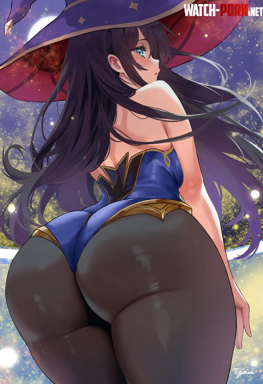 Mona Genshin Impact by CheetahSperm18