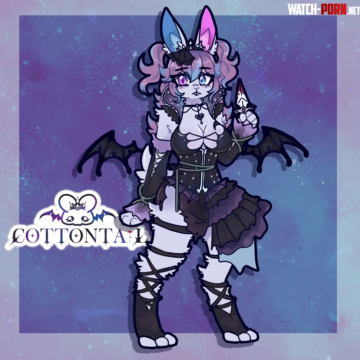 I turned a Vtuber into a furry art by me by rosefloofykitty