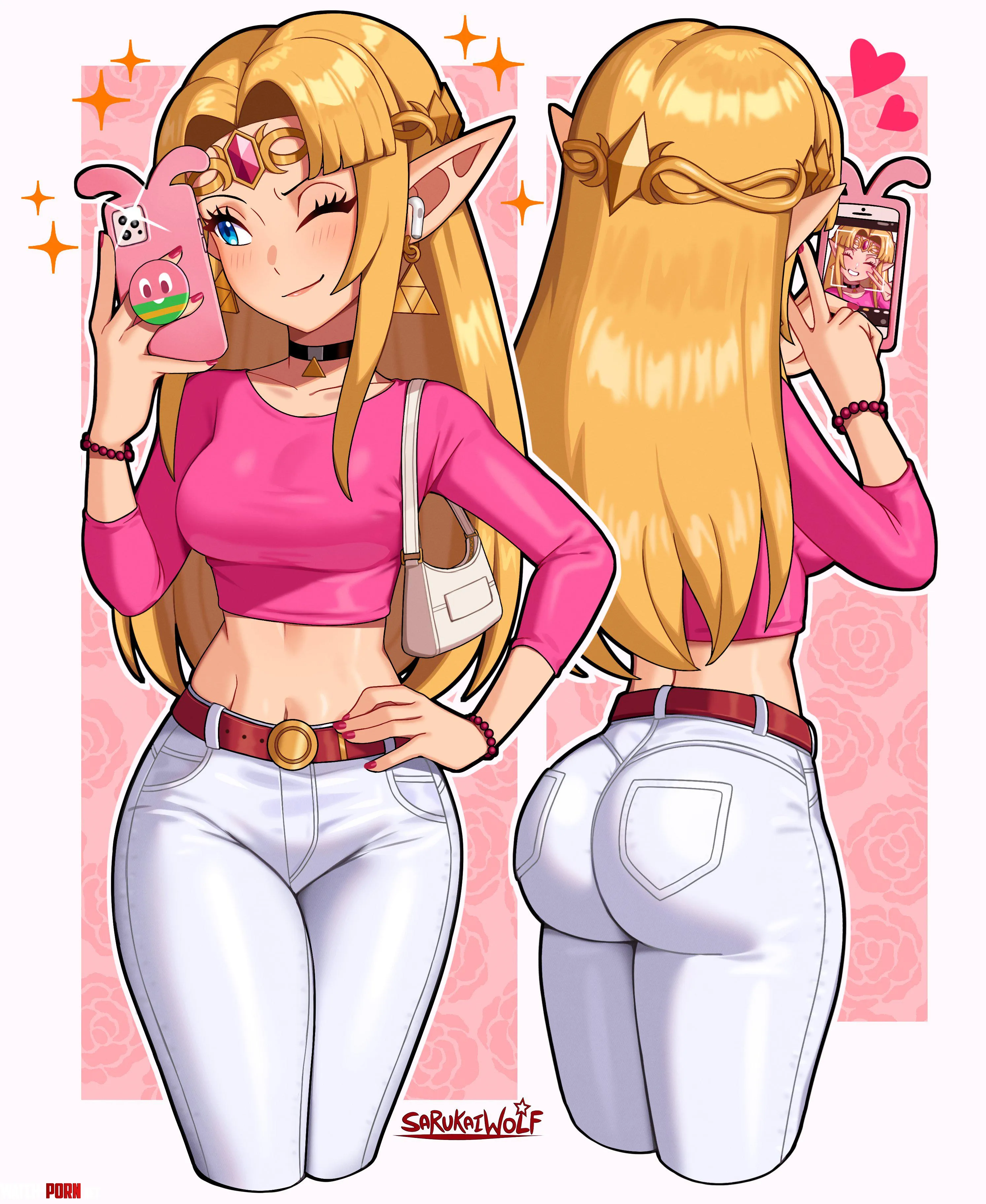 Casual Zelda SakuraiWolf by KrazyK1989