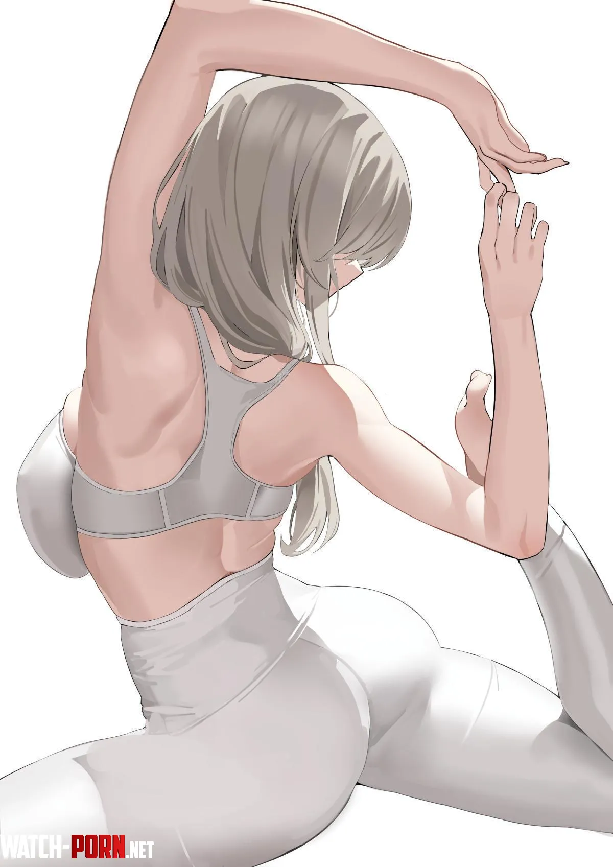 mommy Uzaki doing yoga Uzakichan wa Asobitai by Yootoniercal