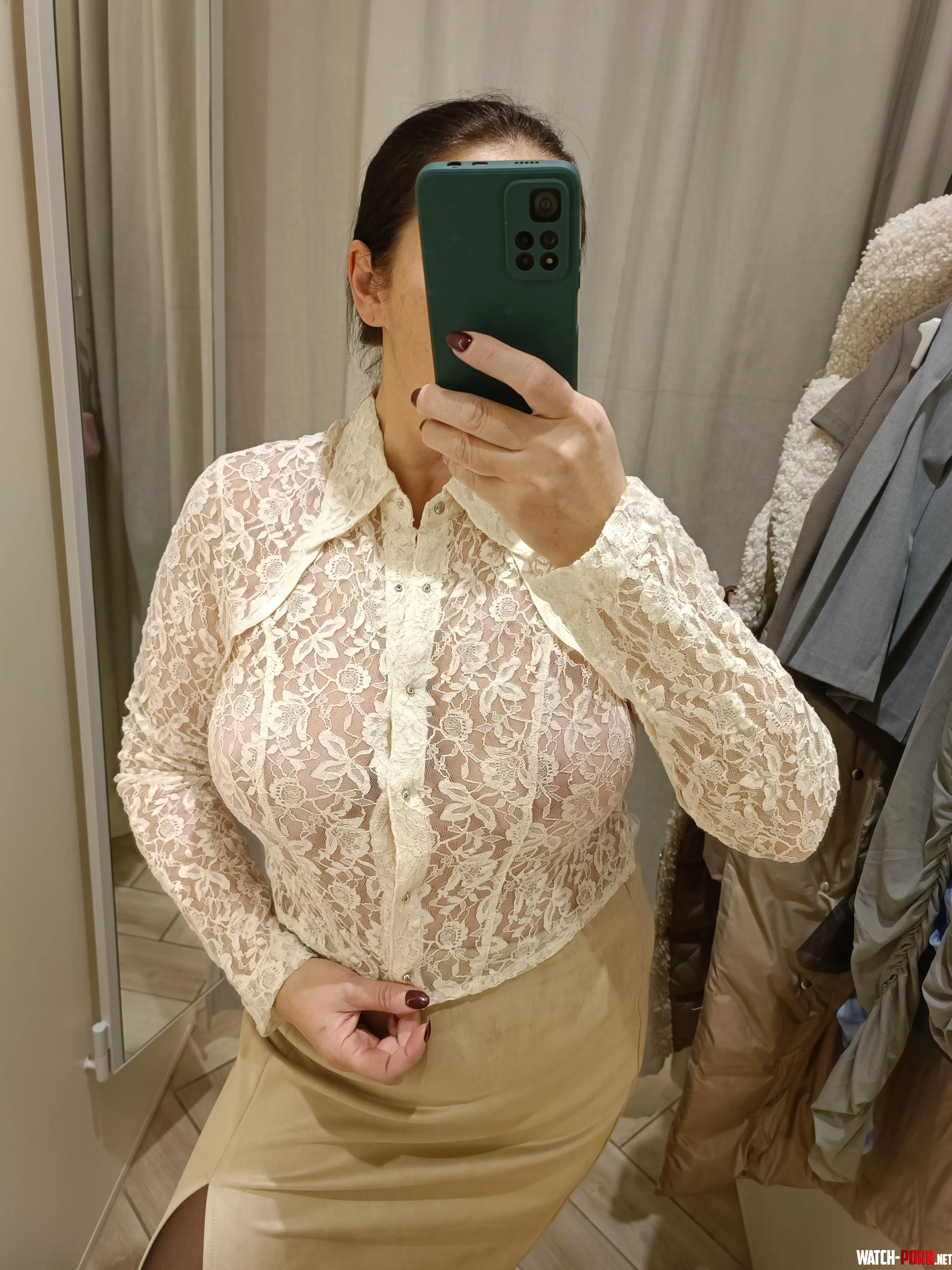 I think the blouse is a little tight in the chest by Milfa4ka