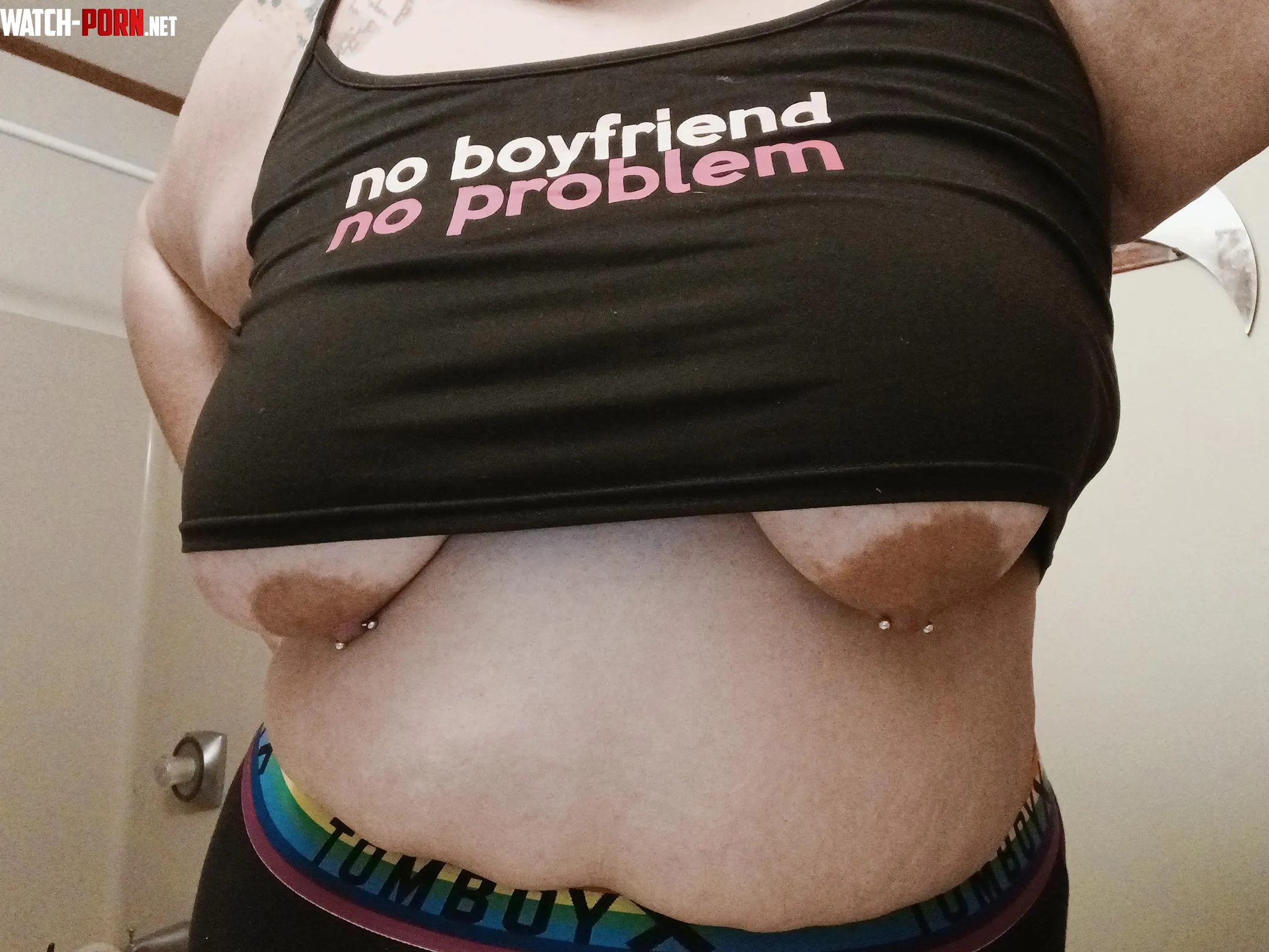 This shirt may be a little too small to wear out by gothiestbbwchick