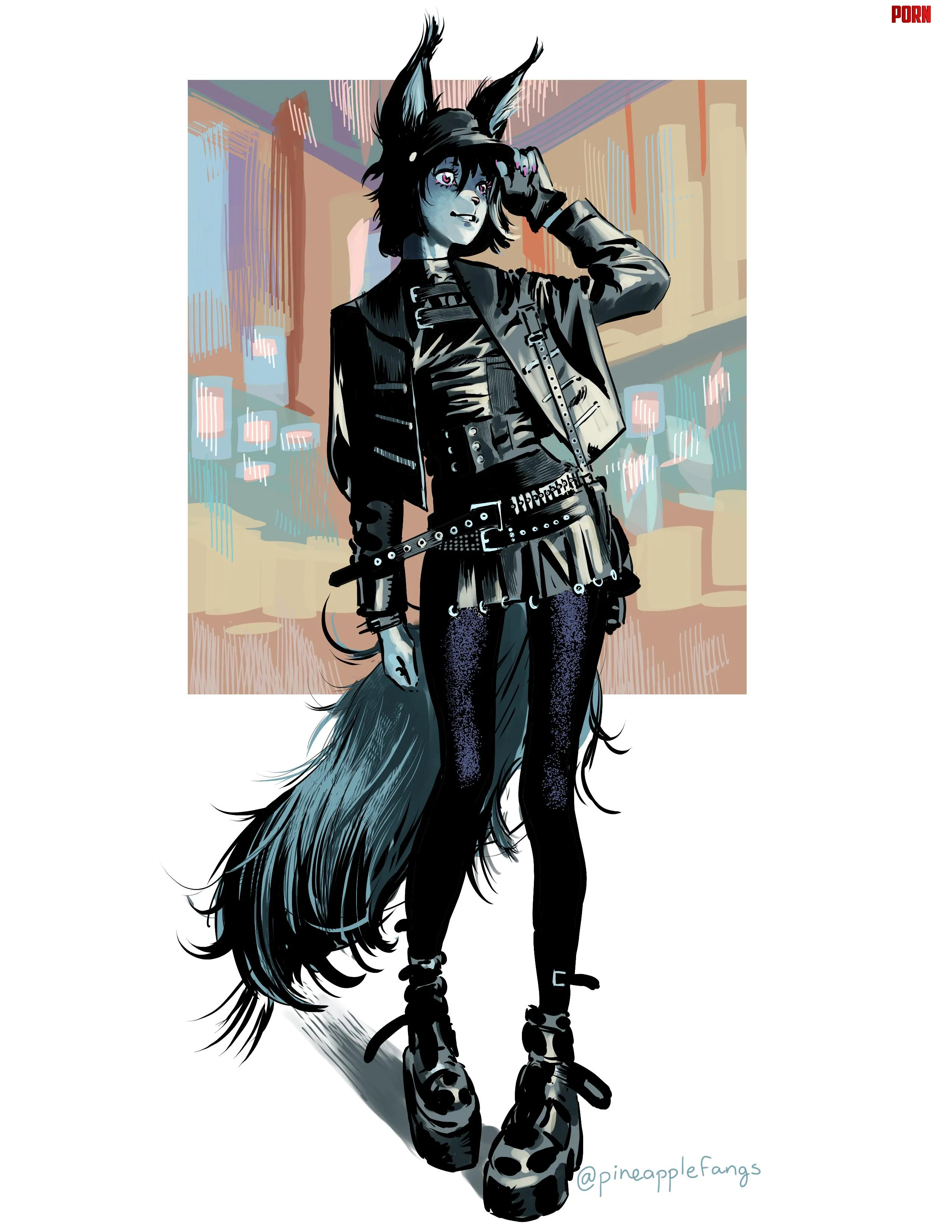 Todays character art by me pineapplefangs  by PineappleFangs