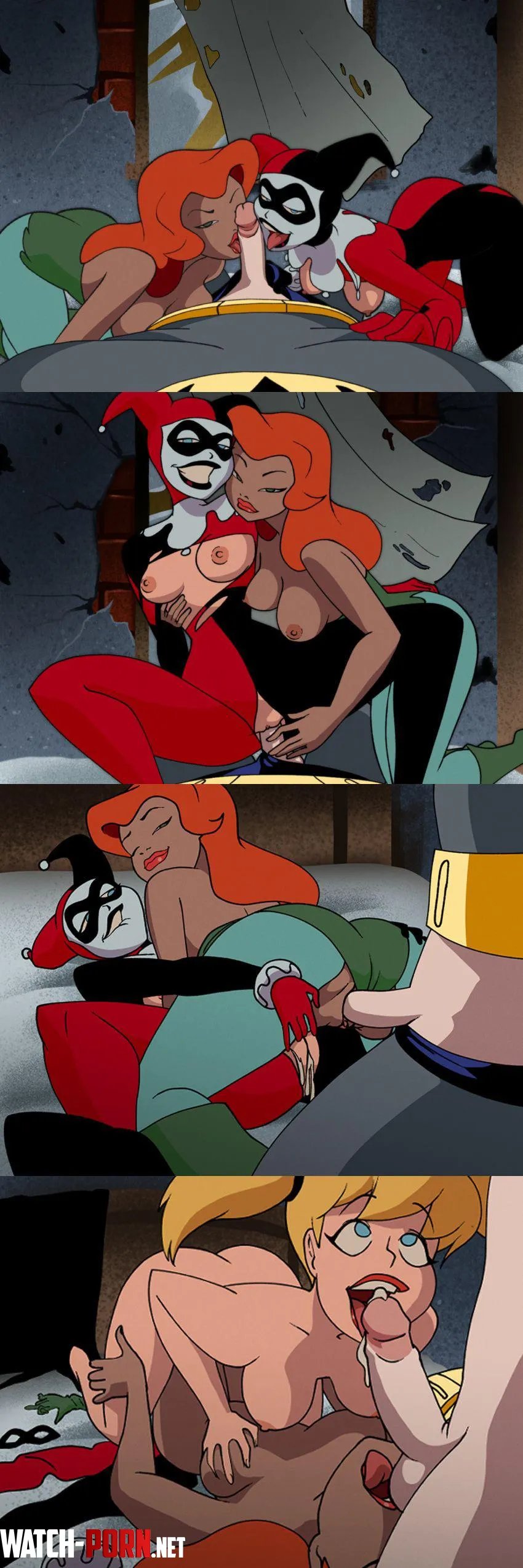 Thethirdkind Harley Quinn amp Poison Ivy taking advantage of Batman by IIGhostface