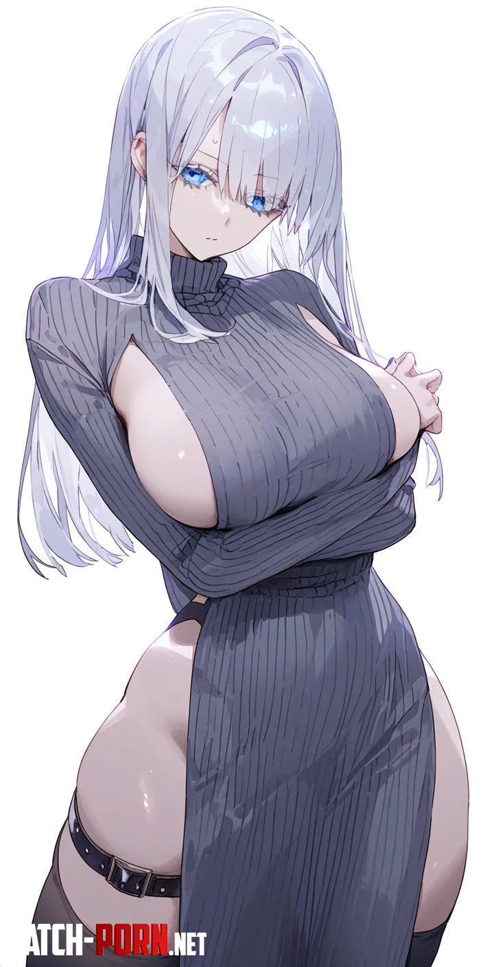 Grey Knit Dress  by CheetahSperm18