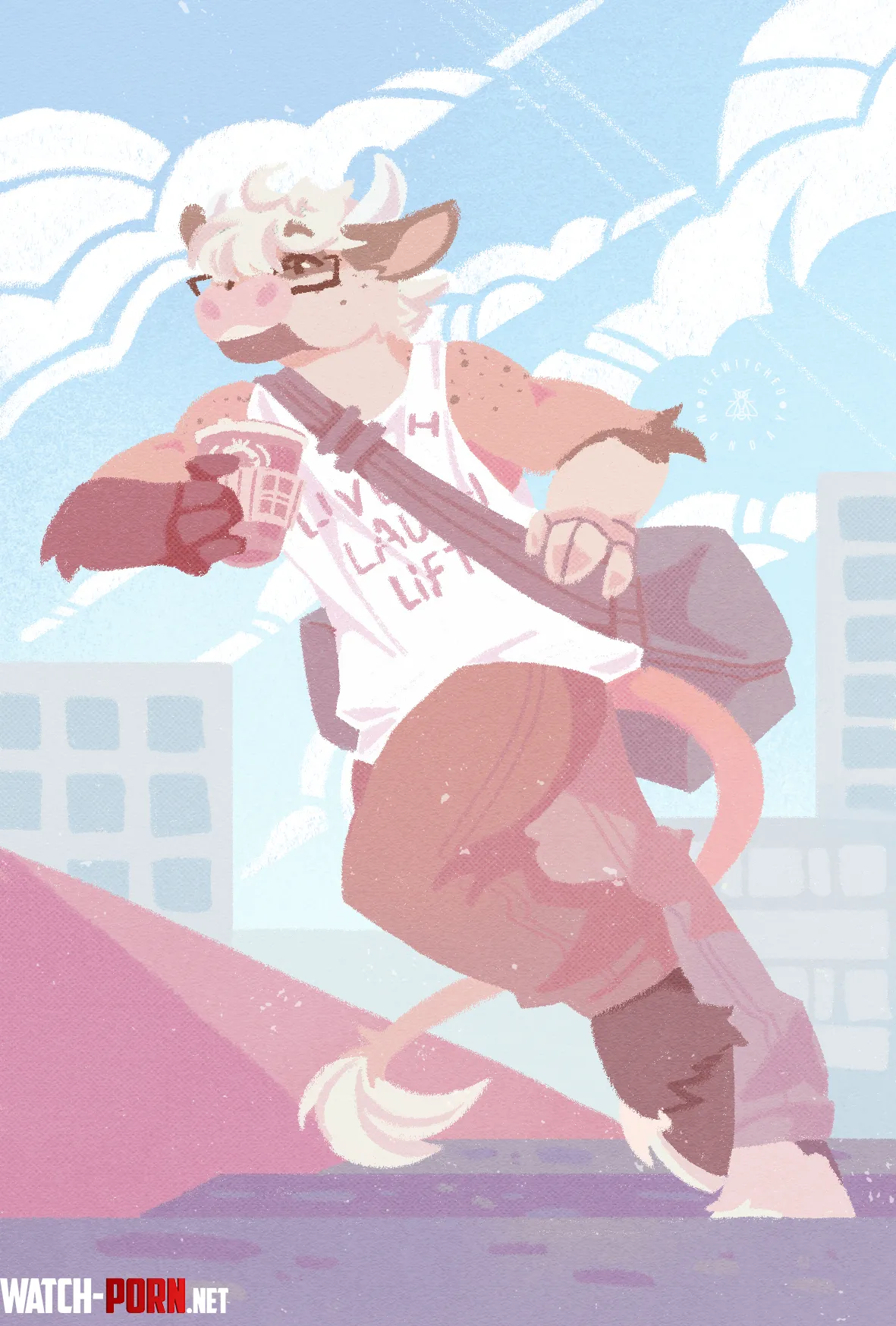 Running late art by me by beewitched_monday