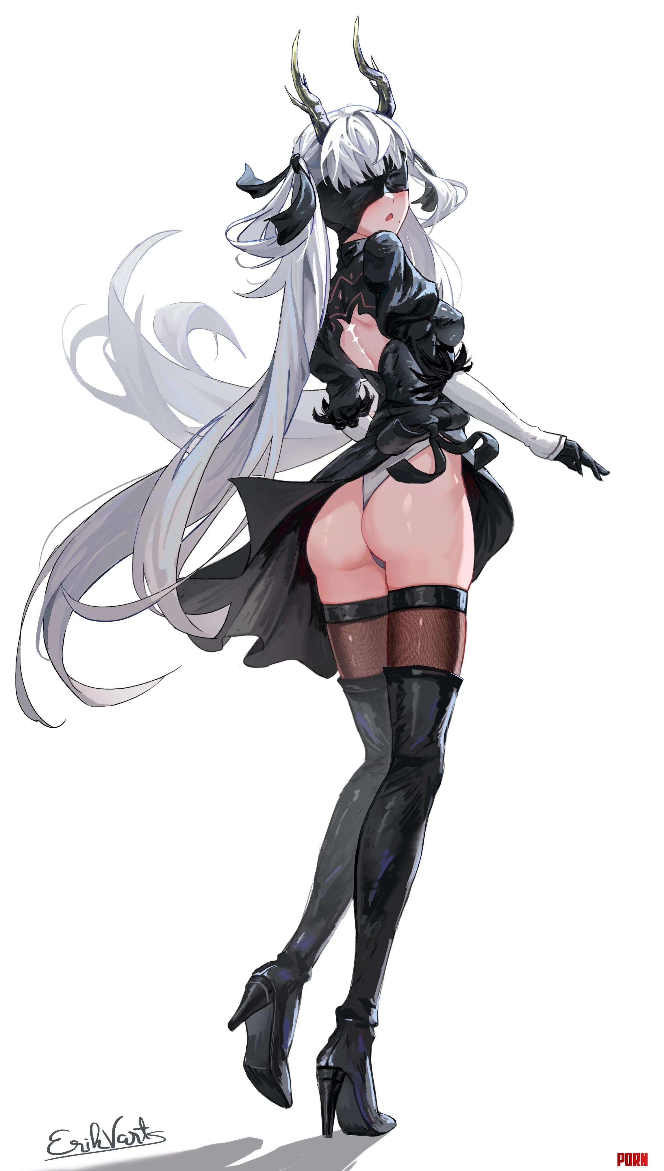 Jinhsi in Nier automata outfit  by Silent_Steak_9540