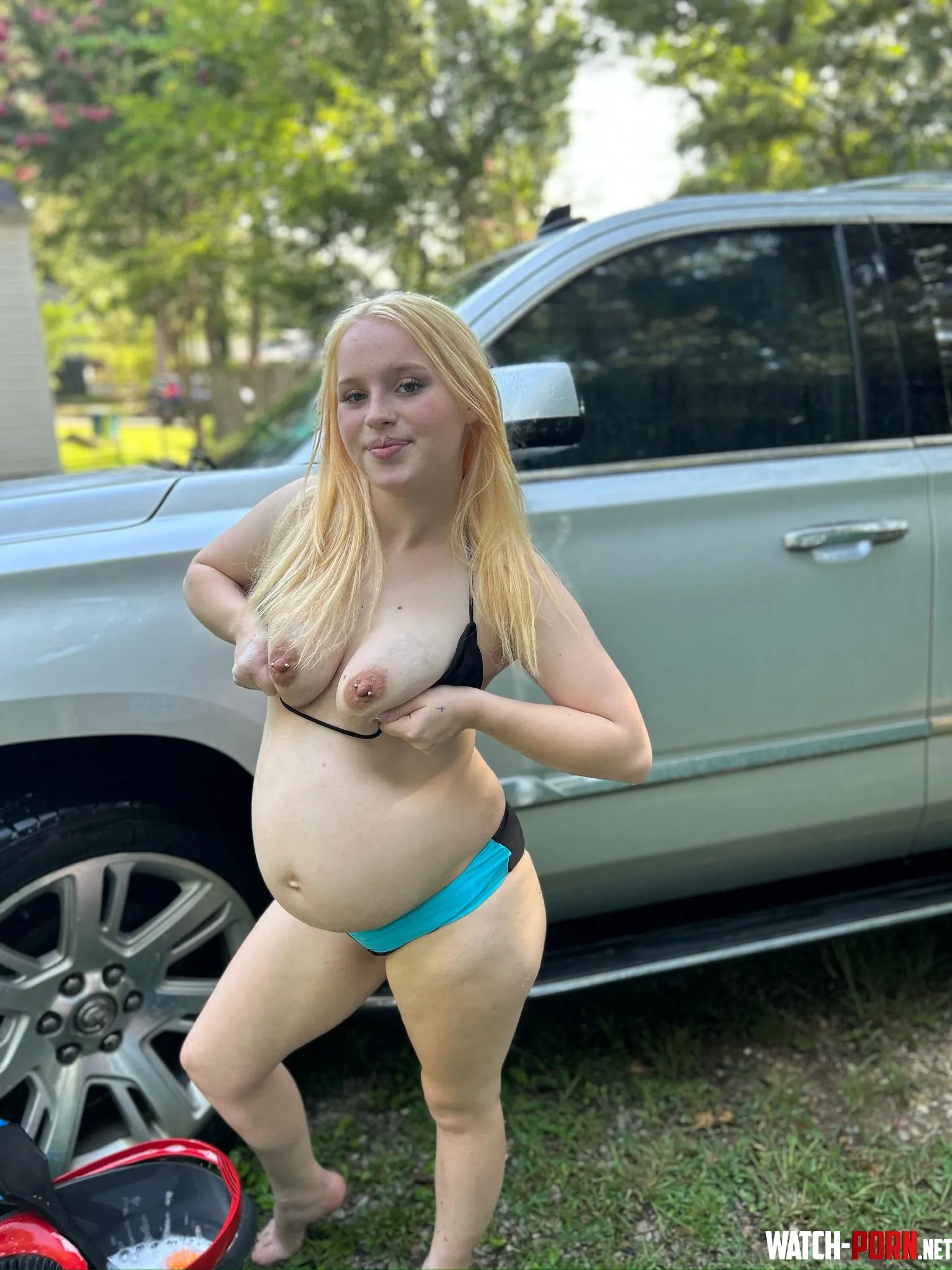 Would you let a pregnant girl wash your cock  by Fantastic-Manager-30