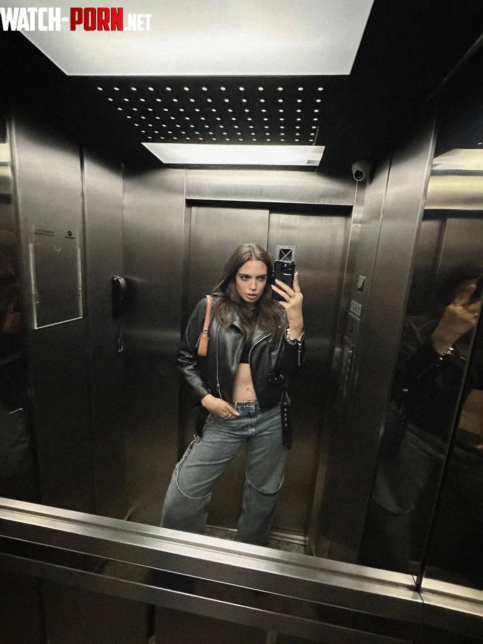 Feeling like trouble in this leather fit  by FitnessFusion5