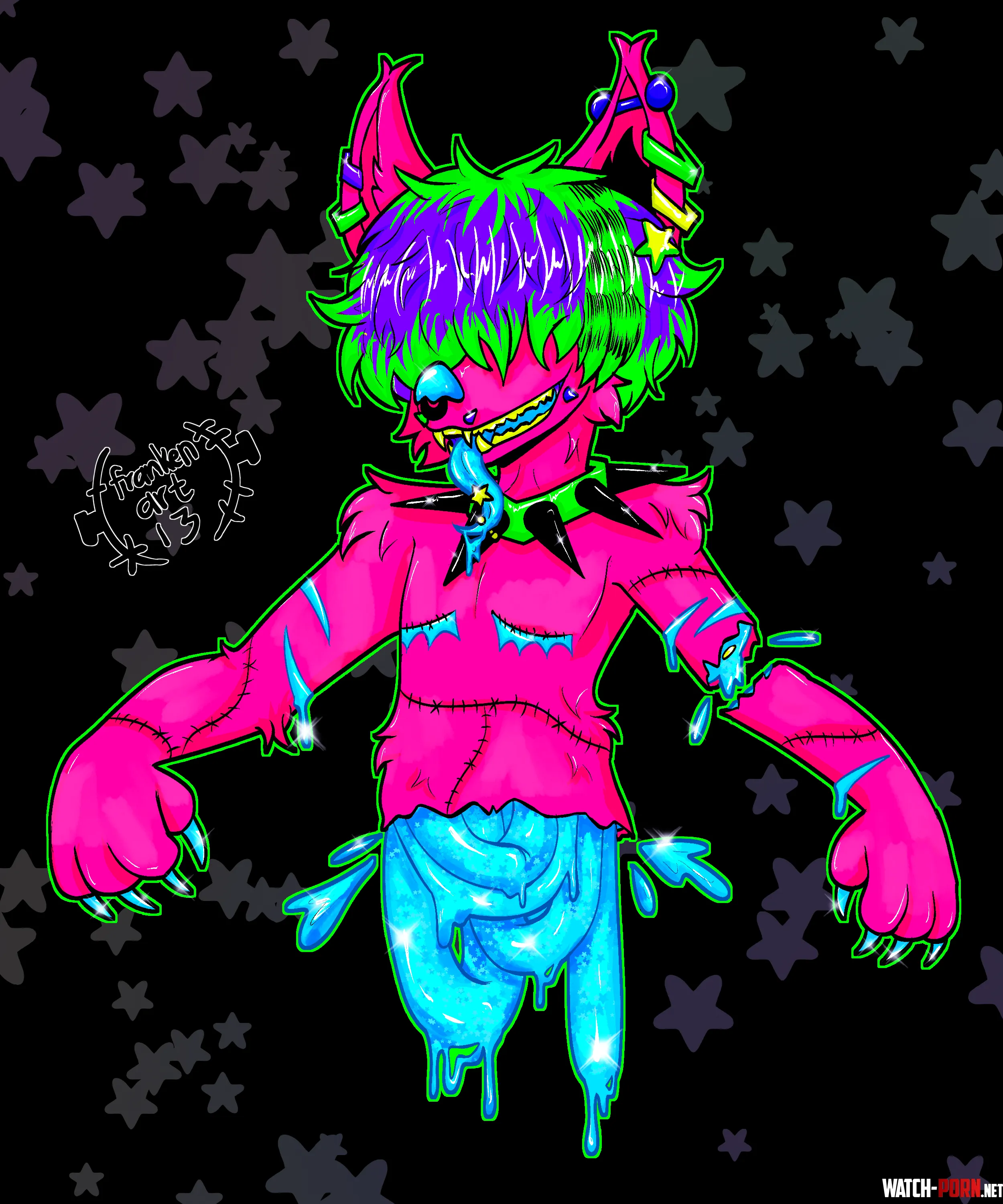 Candygore Furry Art OC by frankenart13