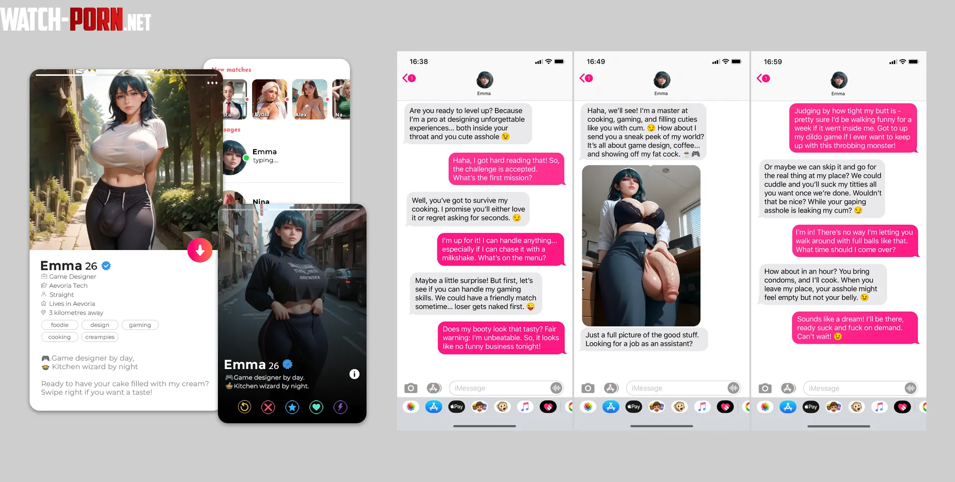 So this is how Tinder works in the Empire of FutaDomWorld by PornMemesBoi