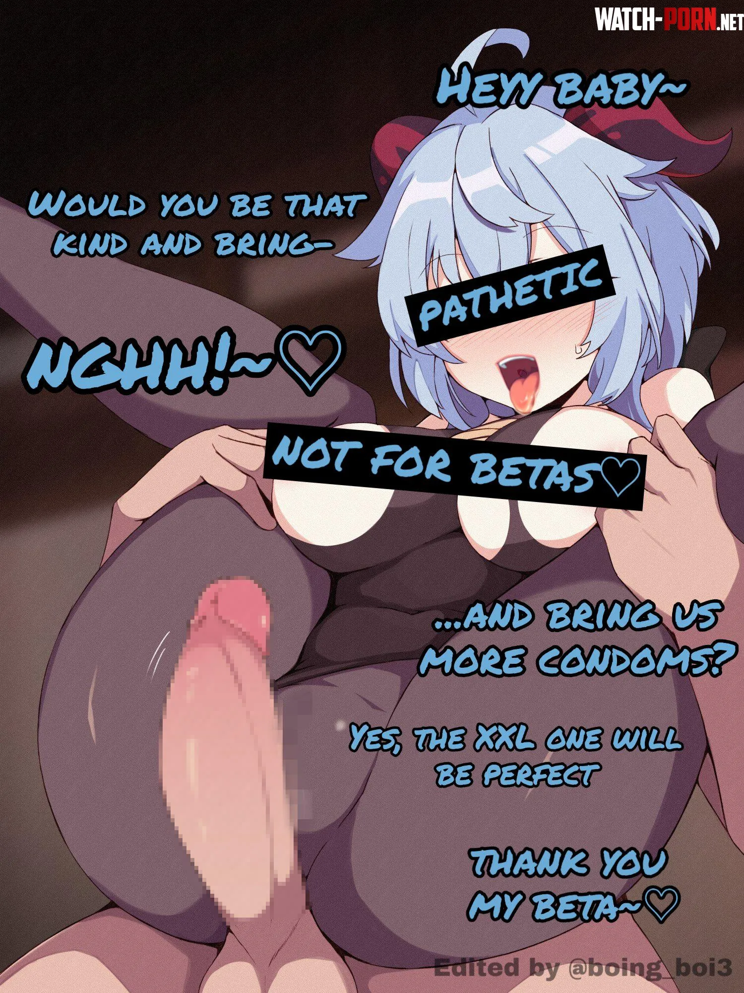 I think she prefers bigger guys artist reddblush by Booghost010