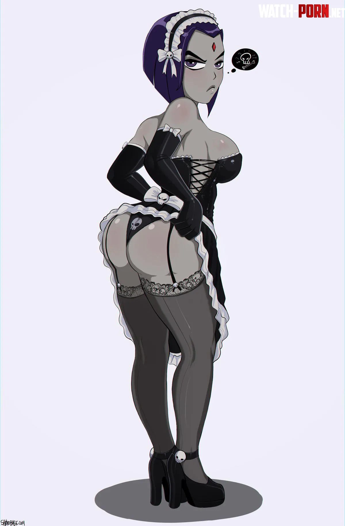 Maid RavenShadman Teen Titans by popperbitchlexie