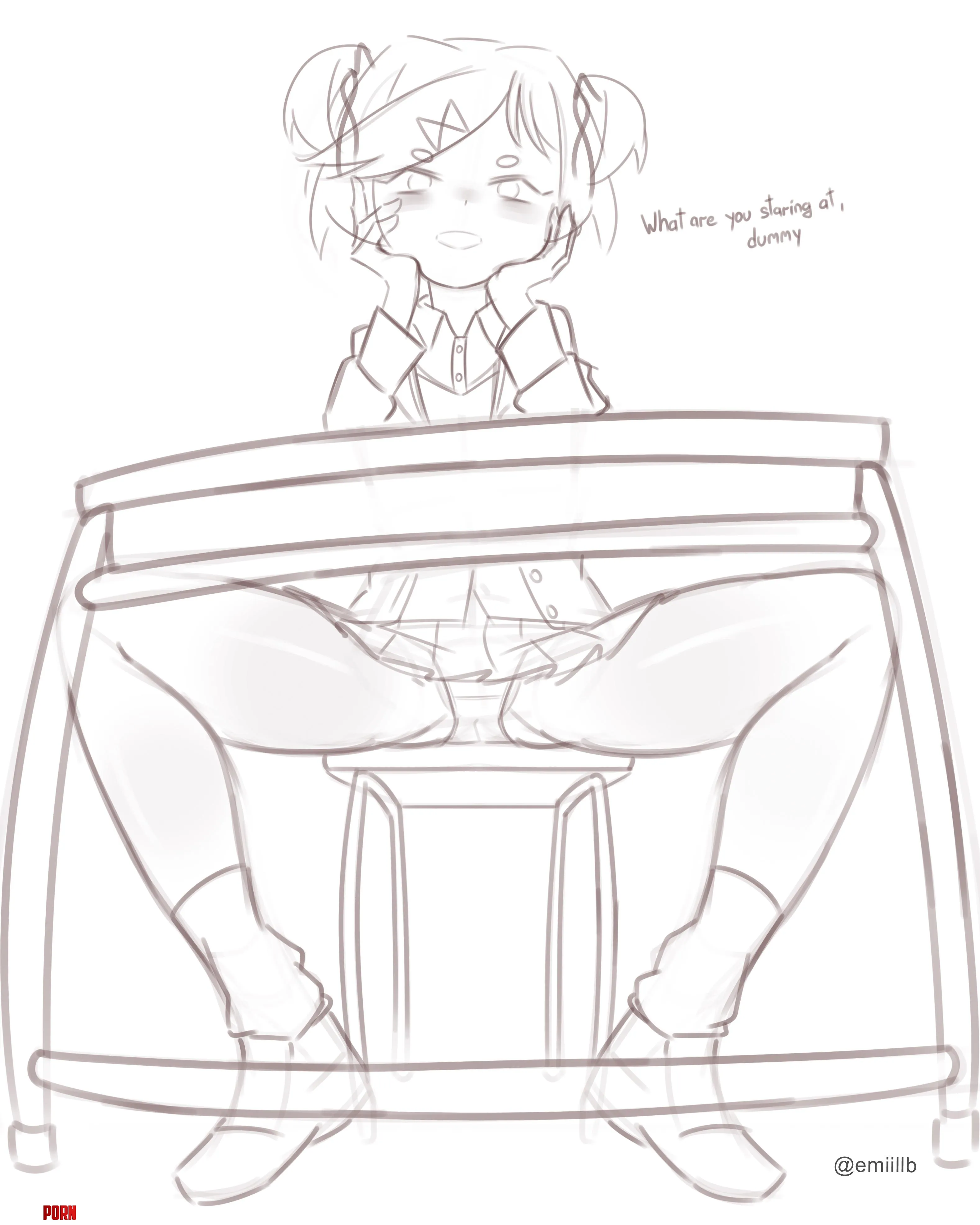 pov you dropped the pen   Natsuki emiillb by Ok_Path_8969