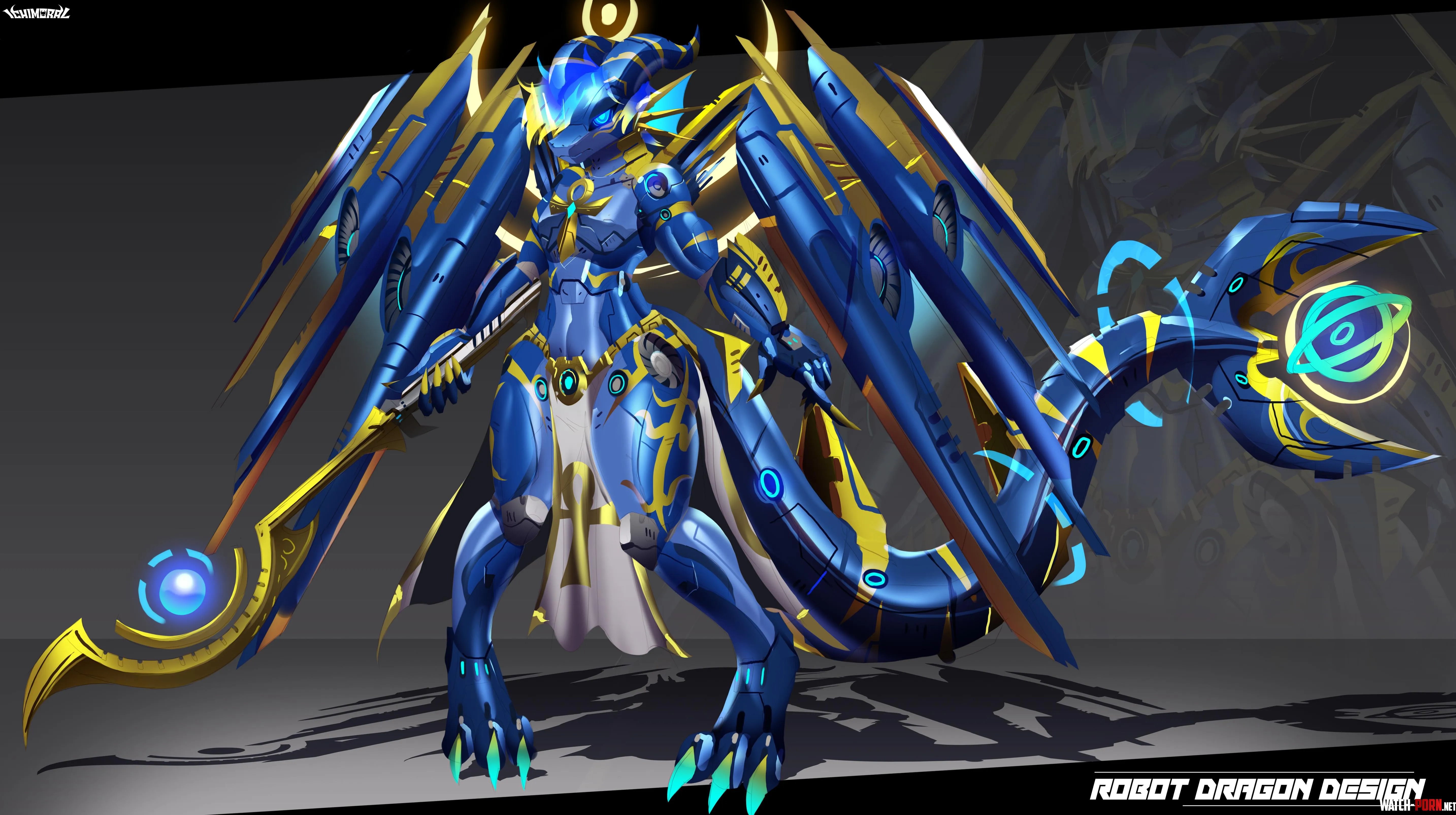 A commission of a robot dragon OC form i had the chance to design ovo Art by me ichimoral by Aggretsuki