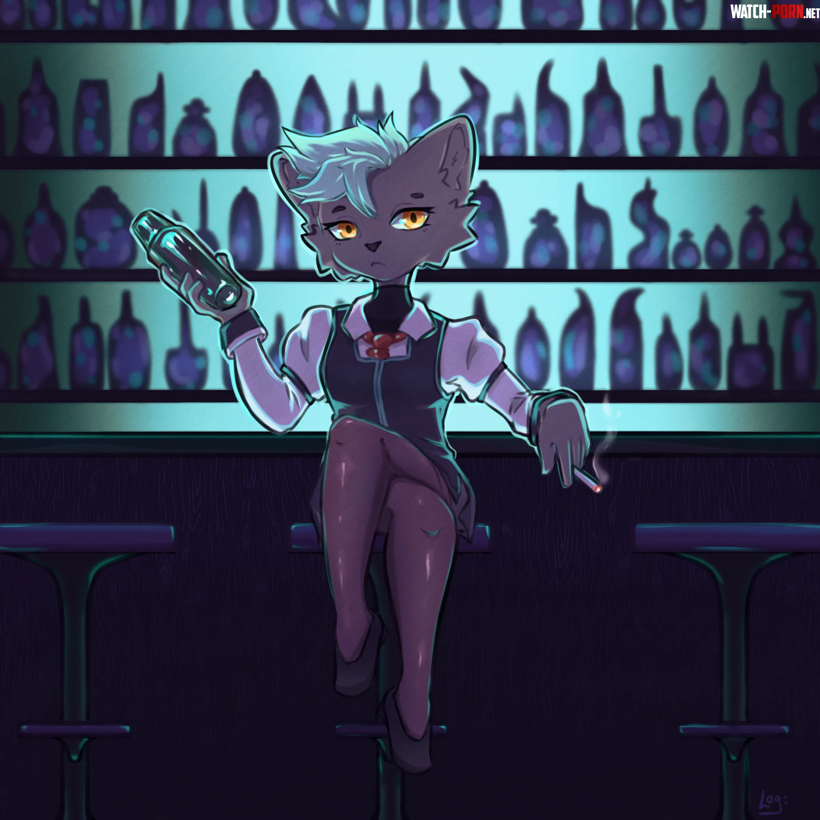 Bartending Break OC by L0g00