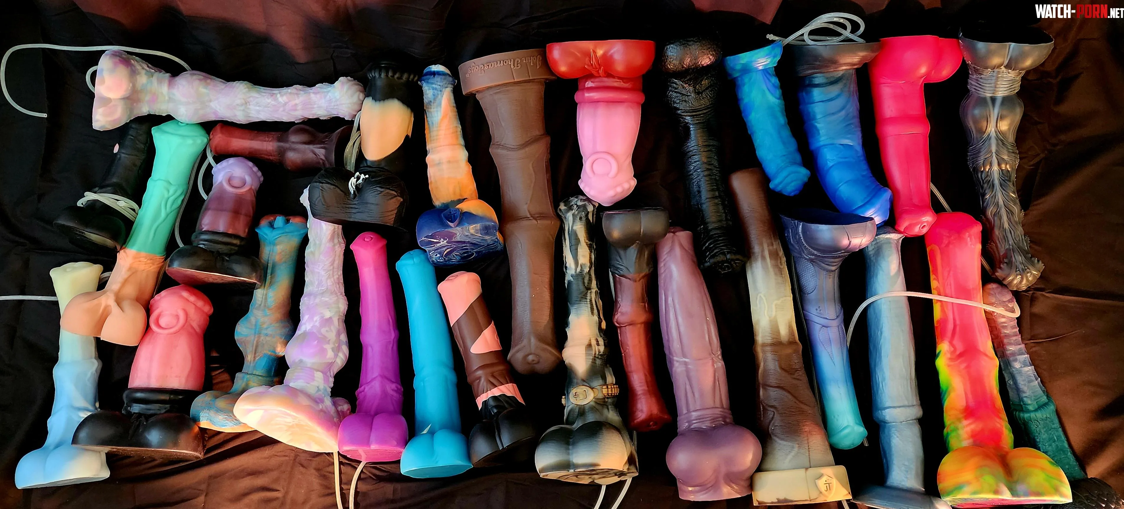 I finally took a collection photo of all my horseequine dildos by No-Second9377