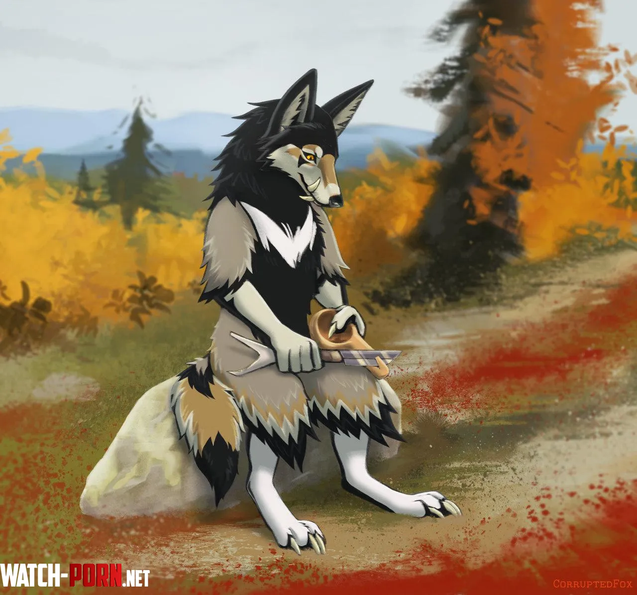 Art Trade with corbinscomms on Telegram CorruptedFoxArt Telegram  by CorruptedFoxArt