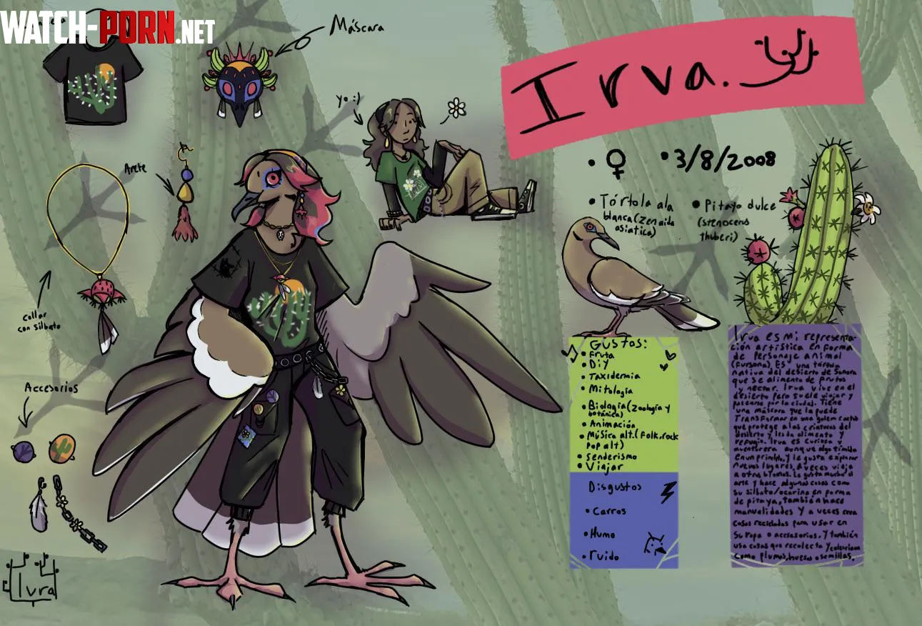 My new fursona  by IvUu_Pitaya_Cactus