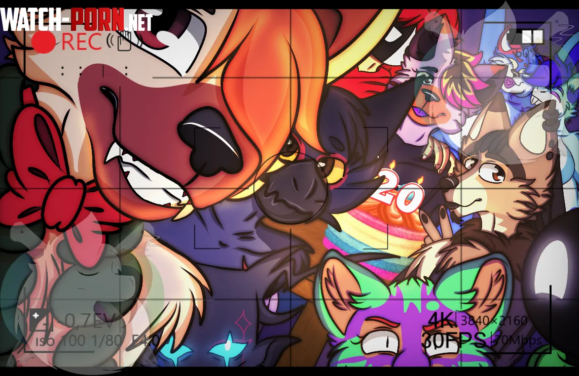 I made it to 2 decades babyyyy and I drew all of the cool people as a gift to myself by Chawwy_Woof