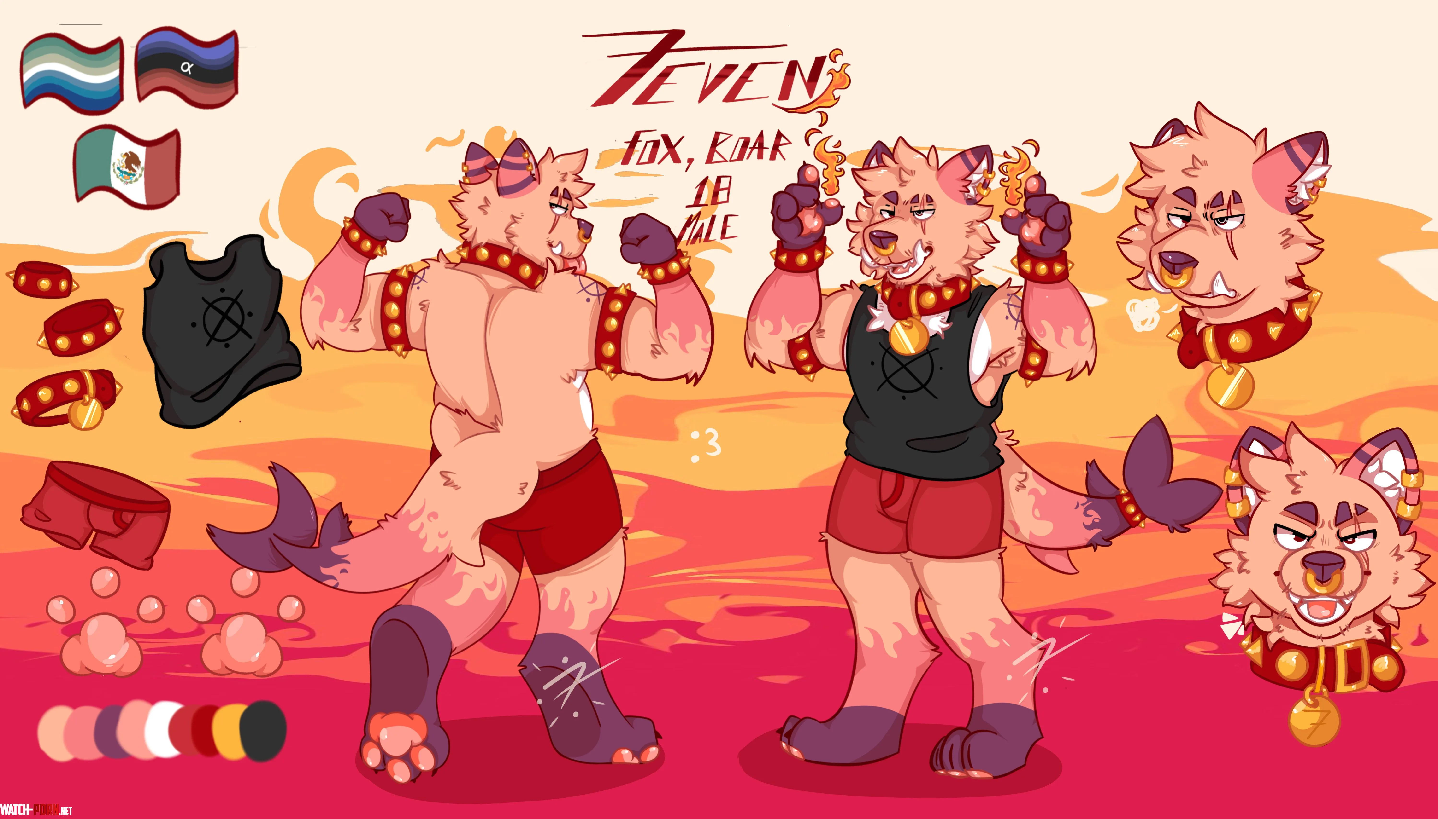 Super cool awesome ref sheet By me p by Astrogranite