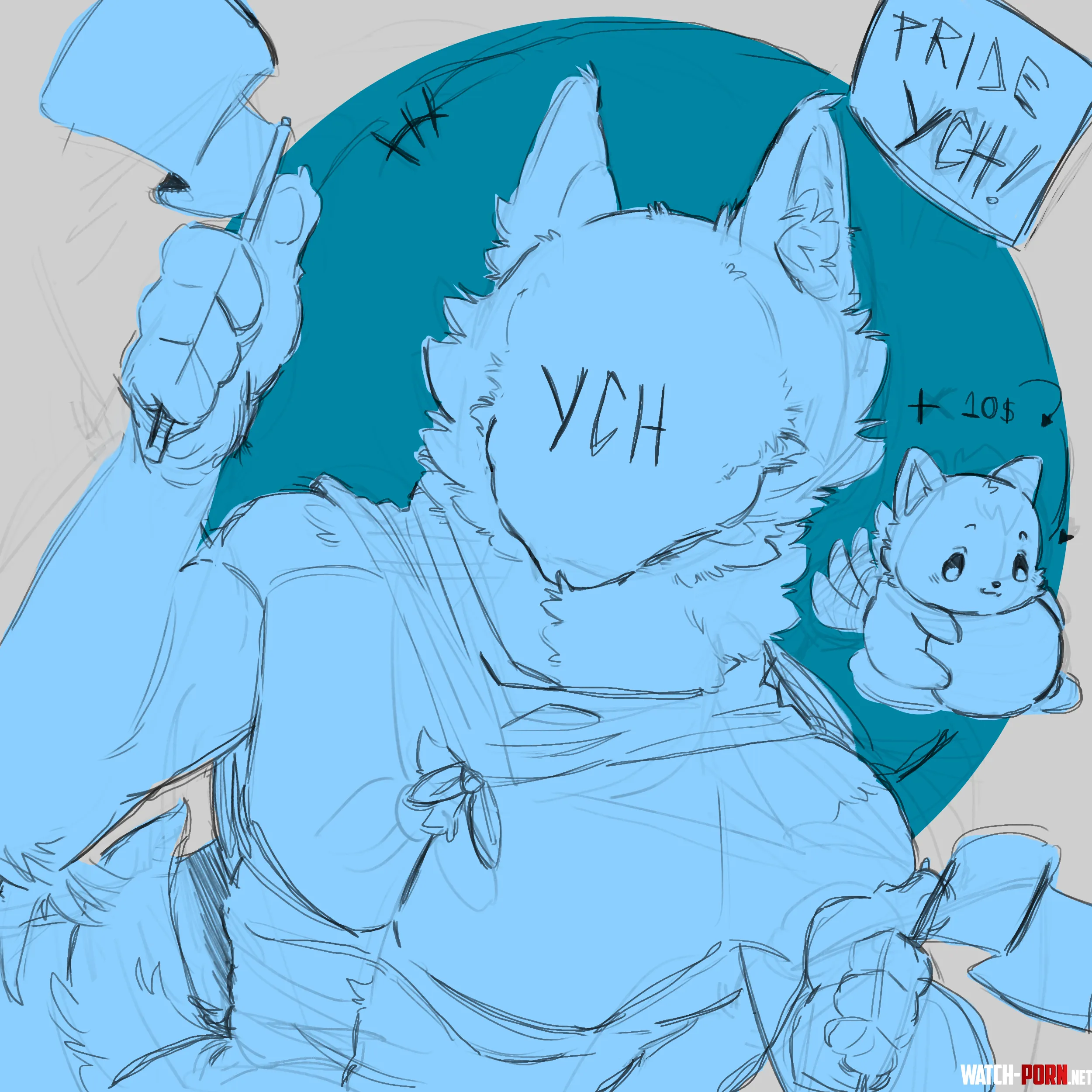 Pride YCH art by me  More info in the comments 4 slots by SeriouslySirius_