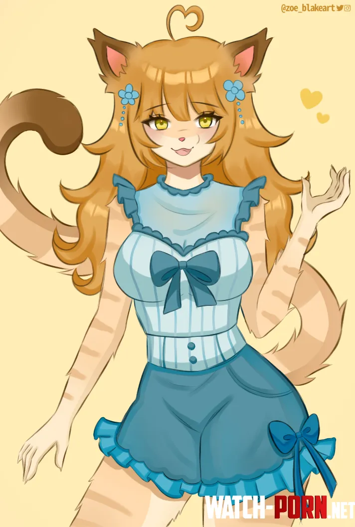 Has anyone seen the kitten  Art by me by Zoe_BlakeArt