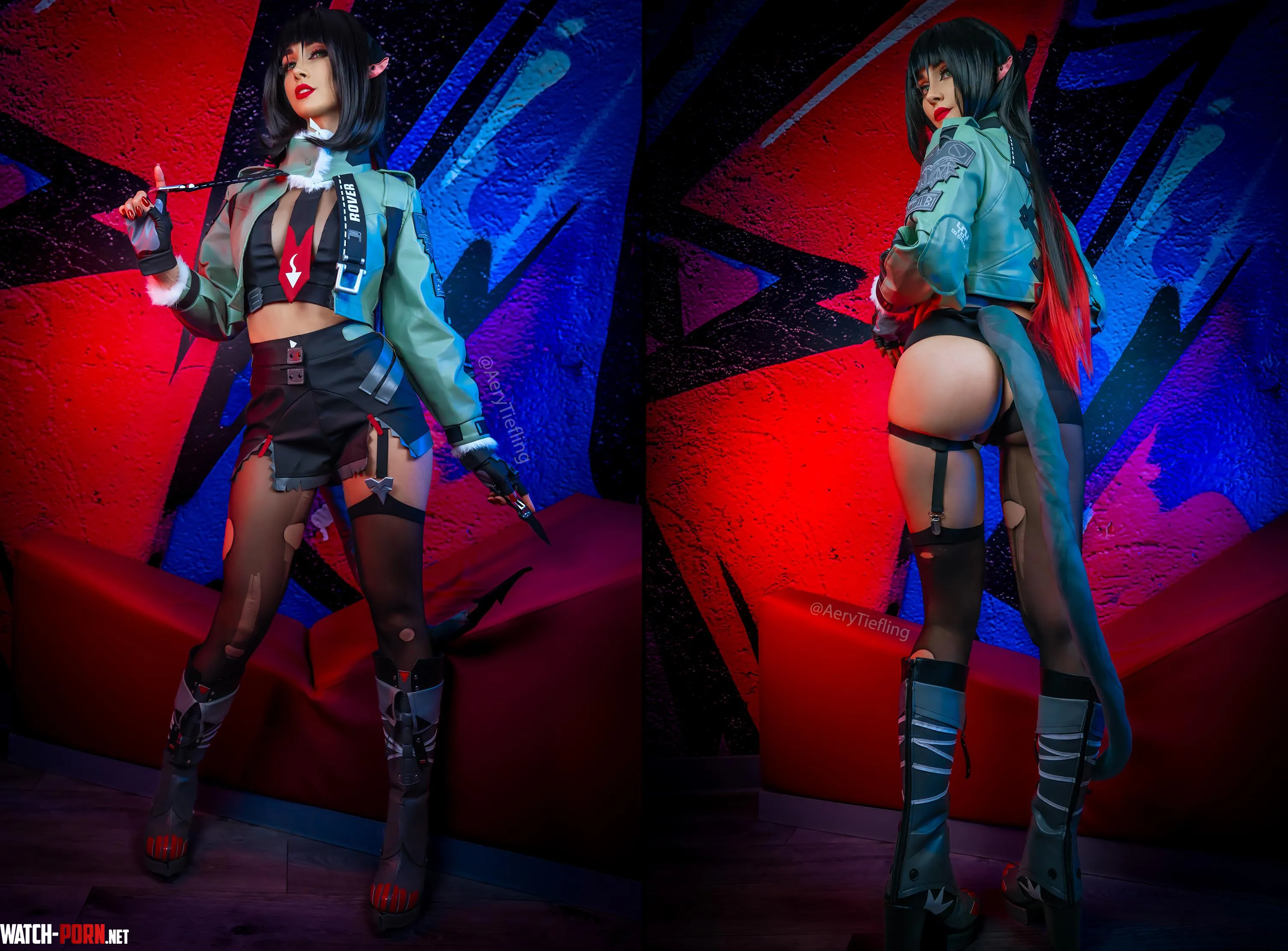 Jane Doe from Zenless Zone Zero by Aery Tiefling OC by AeryKorvair