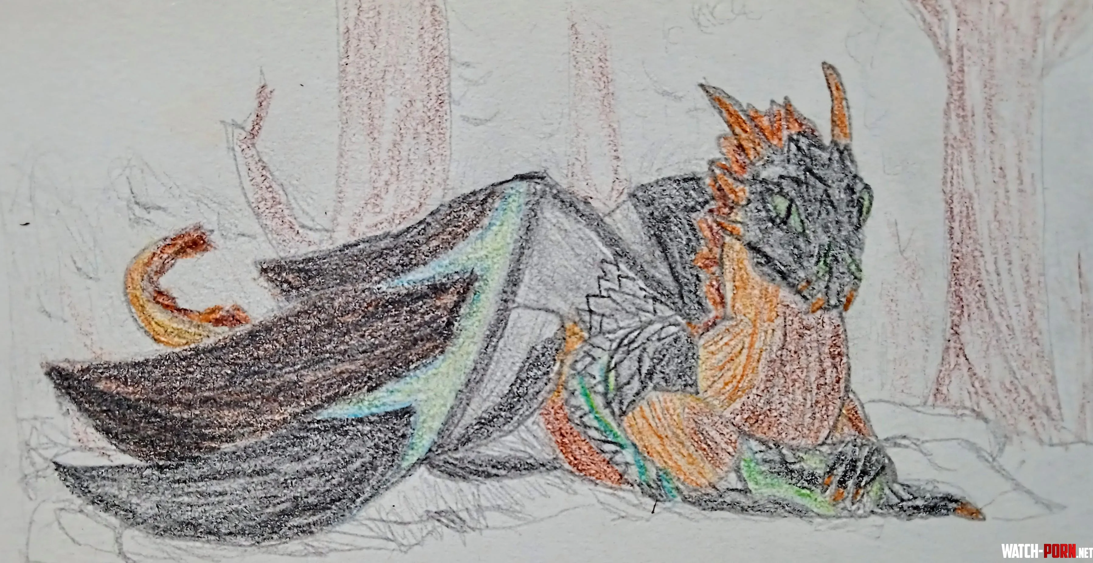 I have done the furry initiation ritual of having a more or less dragon oc art by me by Fist-Cartographer