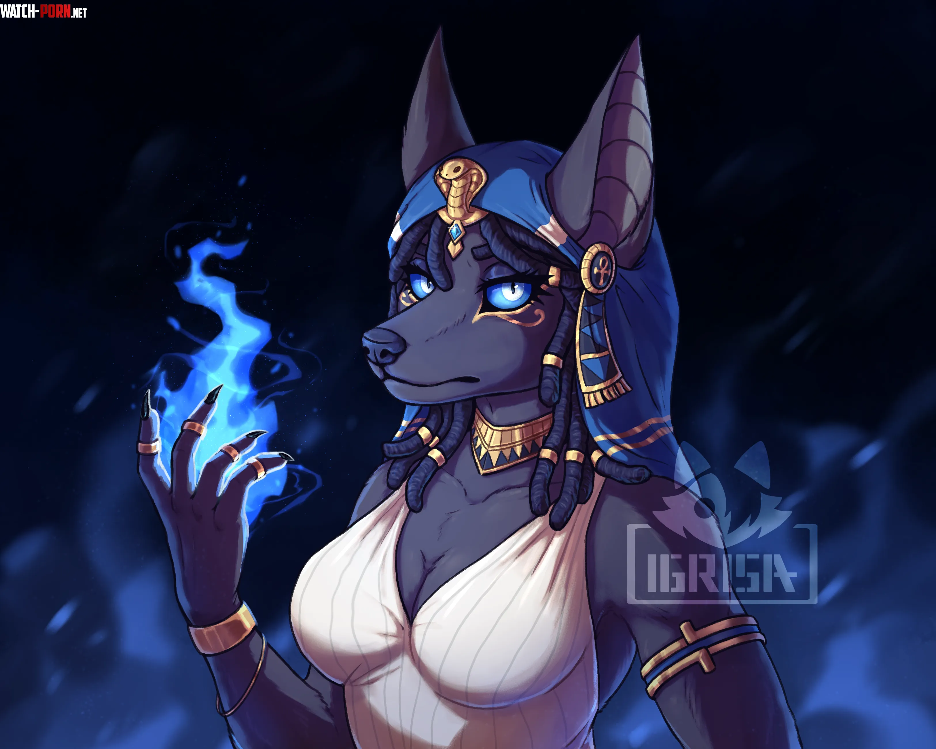 Blue Fire Comm for Echo on Dc by Igrisa